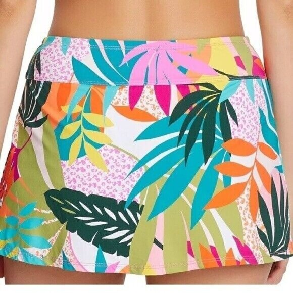 BLEU BY ROD BEATTIE Wild at Heart High-Waist Swim Skirt swimwear, swimsuit 16W - Picture 5 of 16